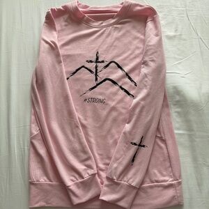 Hurricane Helene Relief Mountain Strong Long Sleeve Shirt